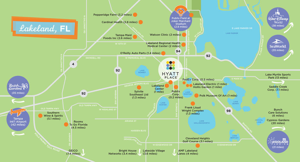 Hyatt Place Center 3* Lakeland
